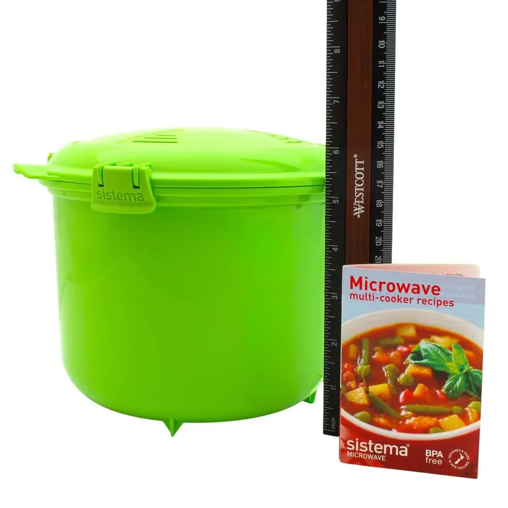 Sistema Lime Green Rice Microwave Multicooker Steamer Hard to find color!